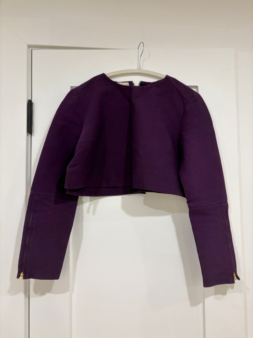 Marni Deep Purple Cropped Blazer